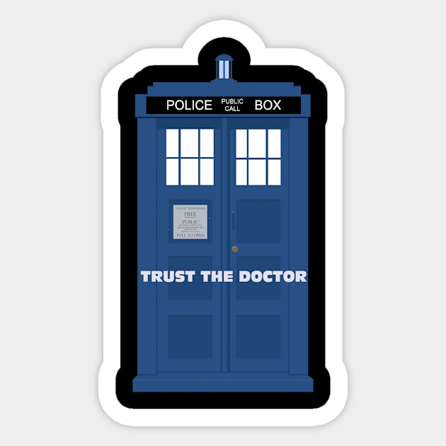 Dr Who Sticker by MartialScienceClothing